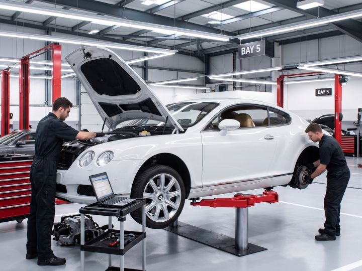 Bentley repair and service workshop in Dubai