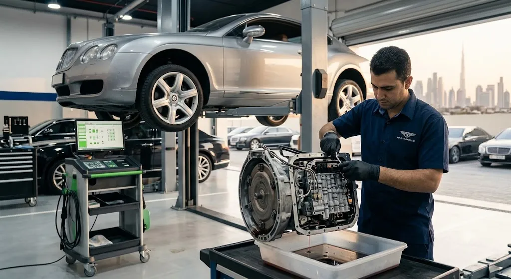 Bentley gearbox and automatic transmission repair by an independent specialist in Dubai