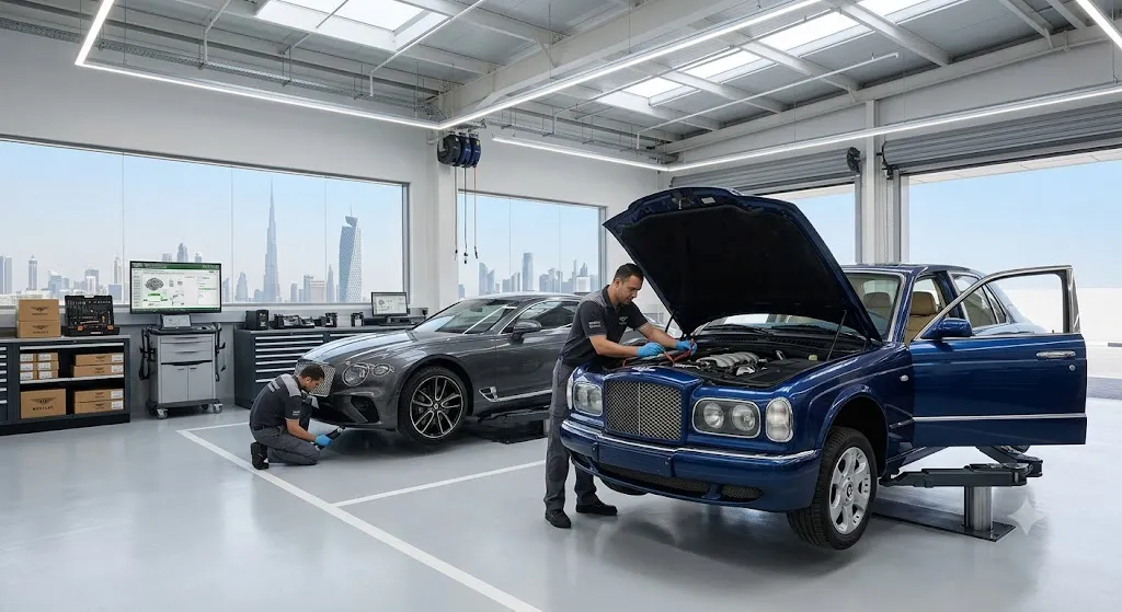 Bentley service and maintenance in Dubai by independent Bentley specialist mechanics