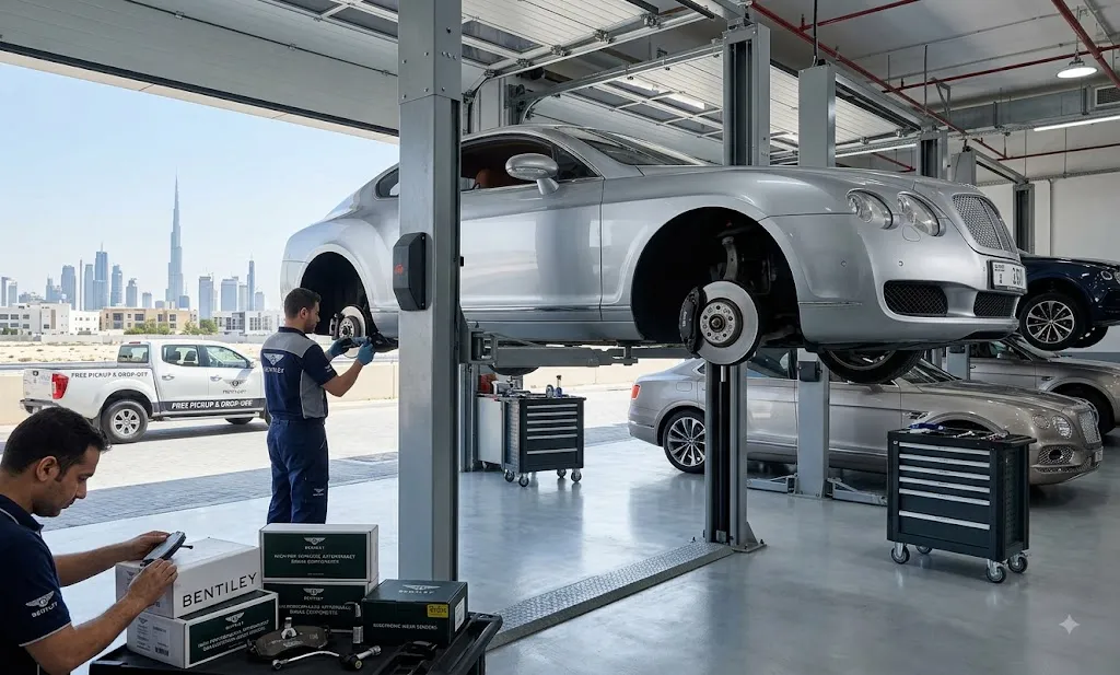 Bentley brake pads replacement in Dubai by an independent Bentley specialist workshop