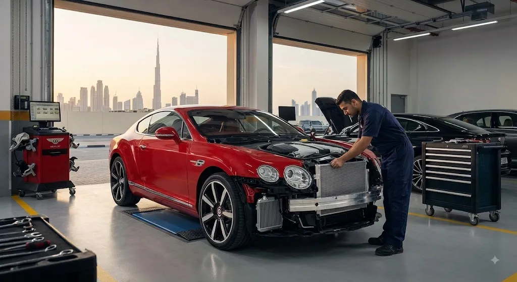 Bentley radiator replacement in Dubai by an independent Bentley cooling system specialist