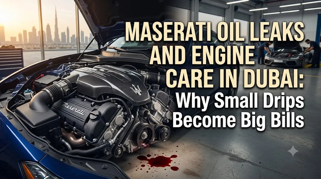 Maserati Oil Leaks and Engine Care in Dubai: Why Small Drips Become Big Bills